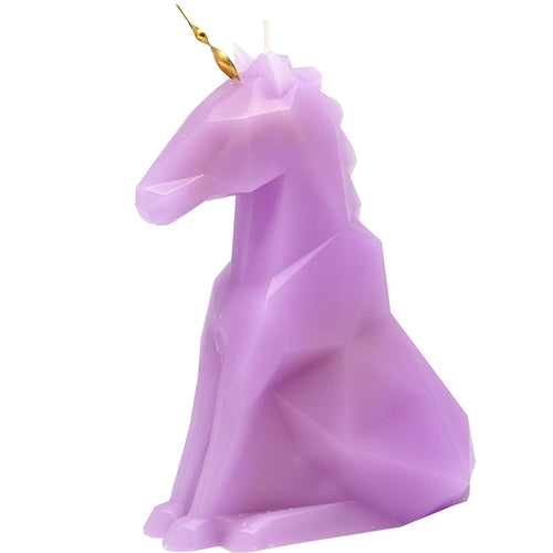 Candle Unicorn Einar with Skeleton Lilac Unscented