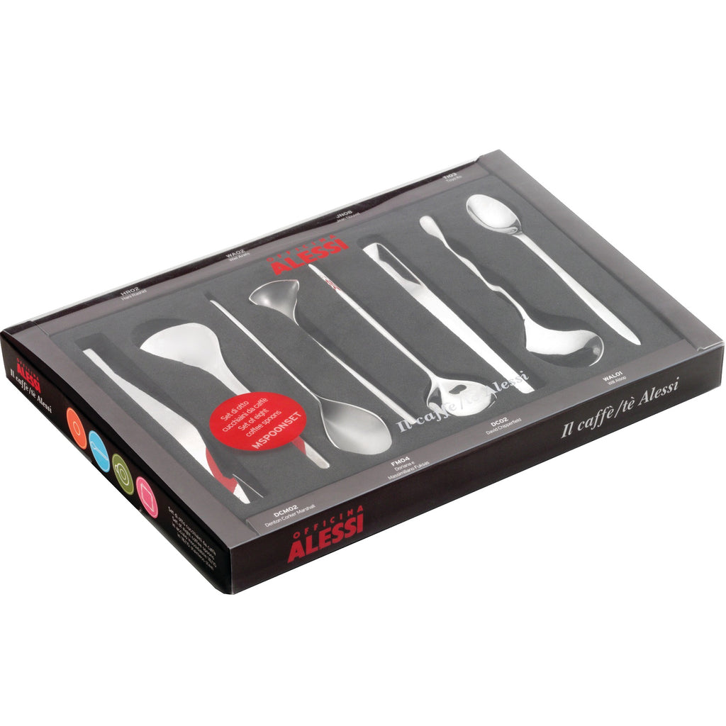 Alessiセット Il Caffè/Tè Alessi Set Of 8 Coffee Spoons | Alessi