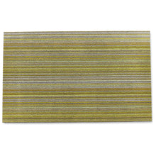 Chilewich Shag Skinny Stripe Floormat Citron