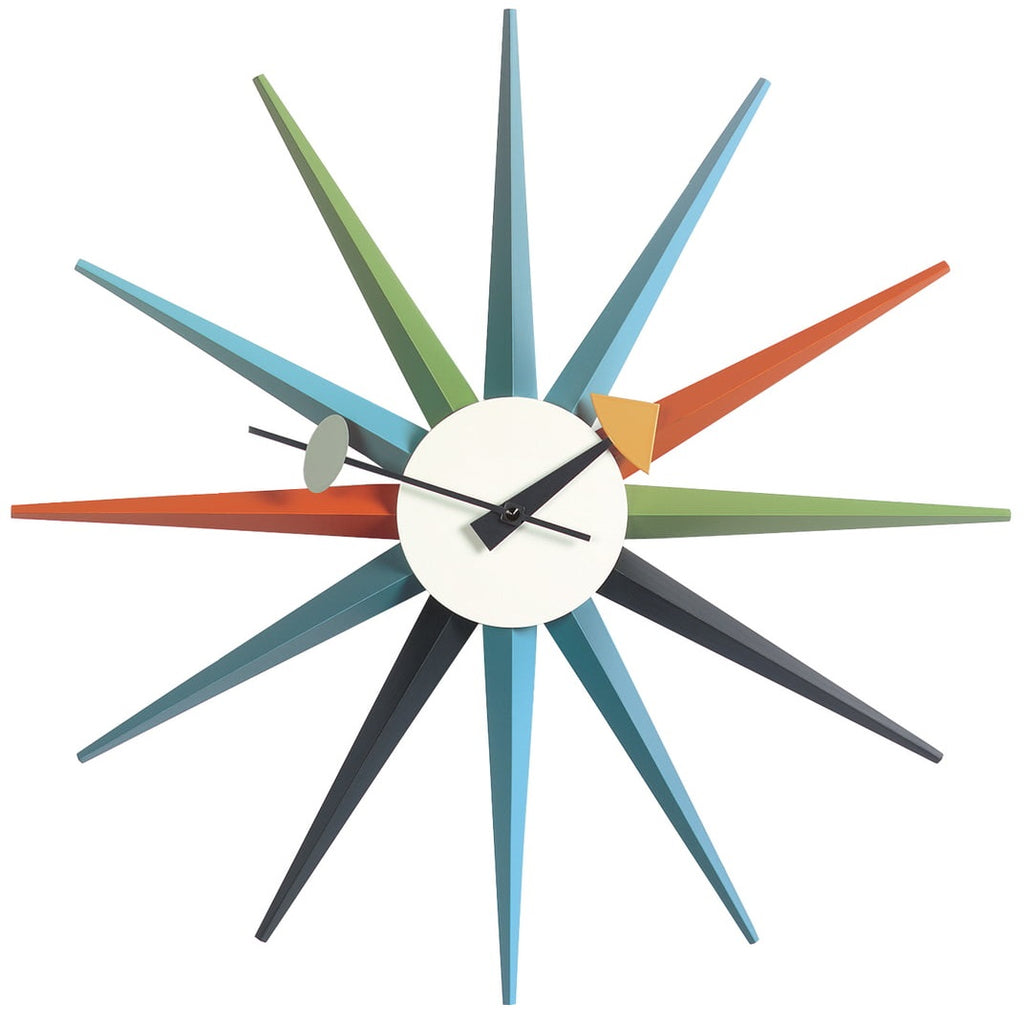 Vitra Wall Clock Sunburst Multicolor – Speranza Design Gallery