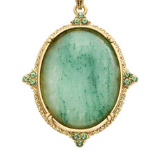 Oval Aventurine Pendant Necklace