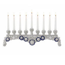 Blue & White Charisma Menorah