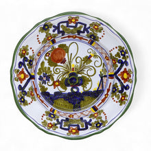 FAENZA-CARNATION: Pasta/Soup Scalloped Rimmed Bowl Plate