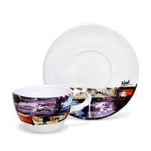 MODERNA: Coffee/Tea Cup and Saucer - Crisalide Design by L. Centinaro