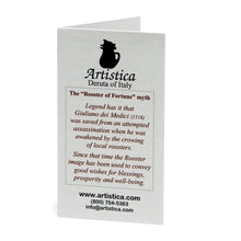 IN VINO VERITAS: Traditional Italian Rooster of Fortune Wine Pitcher (Large=1.5 Liter 50 Oz)