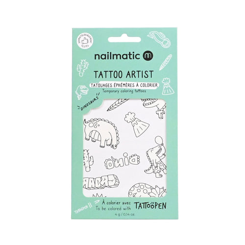 Temporary Coloring Tattoos - Dinosaurs