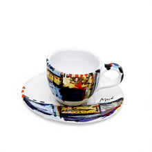 MODERNA: Espresso Coffee Cup and Saucer - Crisalide Design by L. Centinaro