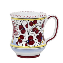 ORVIETO RED ROOSTER: Concave Deluxe Mug (12 Oz.)