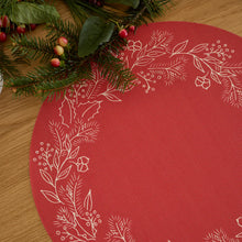 Chilewich Placemats Wreath Crimson