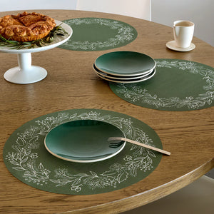 Chilewich Placemats Wreath Elm