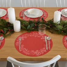 Chilewich Placemats Wreath Crimson