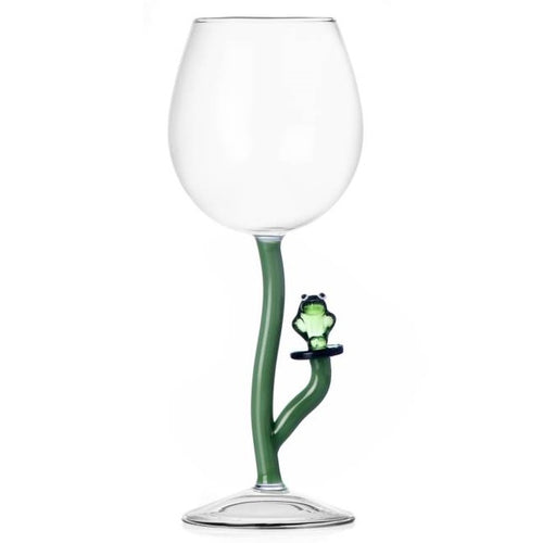 Ichendorf Animal Farm Wine Glass Frog