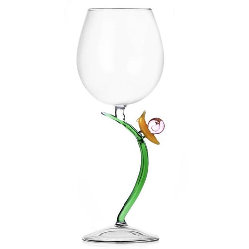 Ichendorf Animal Farm Wine Glass Snail