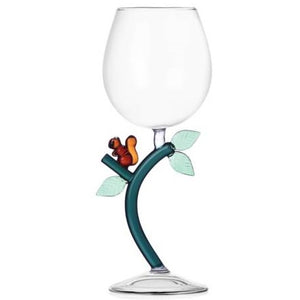 Ichendorf Animal Farm Wine Glass Squirrel