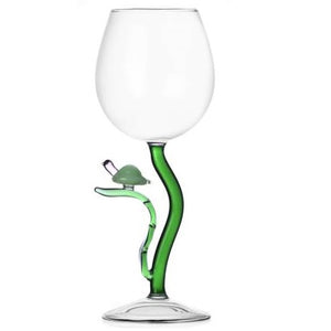 Ichendorf Animal Farm Wine Glass Turtle
