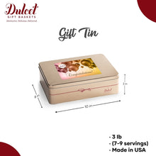 Classic Tin Treats Within Gift Basket