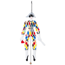 Kay Bojesen Harlequin Jumping Jack, Multi, H: 20.1"