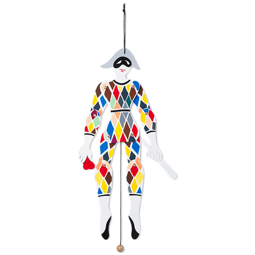 Kay Bojesen Harlequin Jumping Jack, Multi, H: 20.1