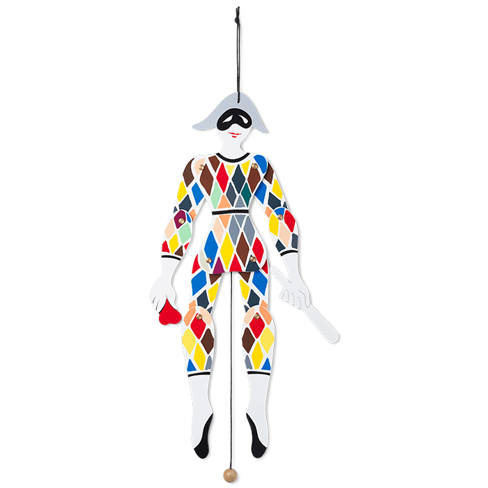 Kay Bojesen Harlequin Jumping Jack, Multi, H: 20.1