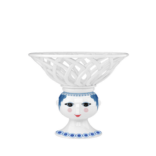 Bjørn Wiinblad Dora Fruit Bowl, Blue, Ø: 9.8"