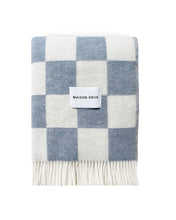 Blanket CHECKERBOARD Denim Blue / White 4.25 x 6.5ft