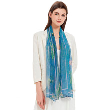 Monet Water Lilies Silky-soft Polyester Sheer Long Scarf