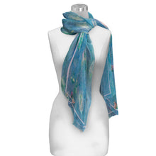 Monet Water Lilies Silky-soft Polyester Sheer Long Scarf