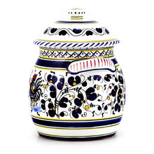ORVIETO BLUE ROOSTER: Traditional Biscotti Jar