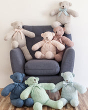 Plush CABLE KNIT TEDDY BEAR Mint