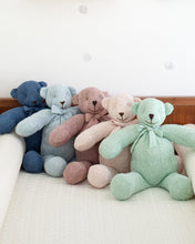 Plush CABLE KNIT TEDDY BEAR Mint