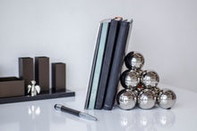 PHILIPPI Bubbles Bookend in mirror-polished stainless steel