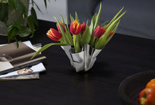 PHILIPPI Margeaux polished stainless steel candle holder and vase