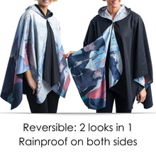 Caillebotte Paris Street Womens Rain Cape - Rainproof Breathable Rain Poncho