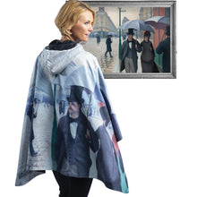Caillebotte Paris Street Womens Rain Cape - Rainproof Breathable Rain Poncho