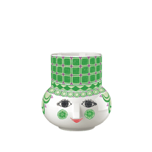 Bjørn Wiinblad Olga Tealight Holder, Green, H: 4.7"