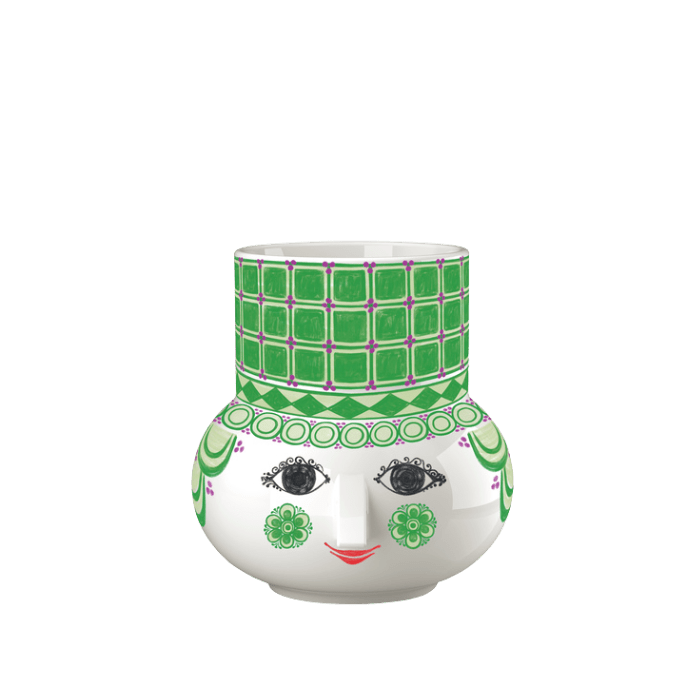 Bjørn Wiinblad Olga Tealight Holder, Green, H: 4.7