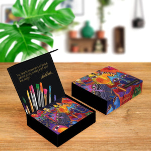 Note Cards - Laurel Burch Cats - Box of 16 Cards & Envelopes