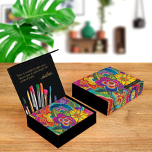Note Cards - Laurel Burch Florals - Box of 16 Cards & Envelopes