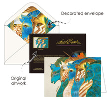 Note Cards - Laurel Burch Horses - Box of 16 Cards & Envelopes
