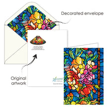 Note Cards - Tiffany Stained Glass Masterworks- Box of 16 Cards & Envelopes