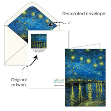 Note Cards - van Gogh At Night - Box of 16 Cards & Envelopes