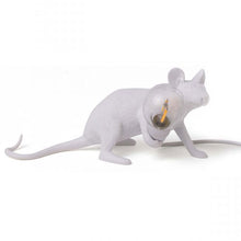 Seletti Mouse Lamp Lop Lying Down White by Marcantonio
