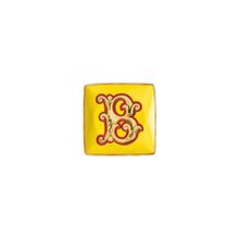 Versace Alphabet letter B porcelain square bowl by Rosenthal