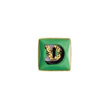 Versace Alphabet letter D porcelain square bowl by Rosenthal