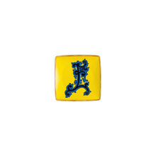 Versace Alphabet letter E porcelain square bowl by Rosenthal