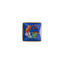 Versace Alphabet letter G porcelain square bowl by Rosenthal