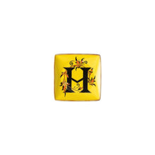 Versace Alphabet letter H porcelain square bowl by Rosenthal