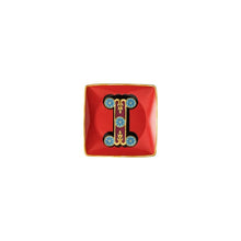 Versace Alphabet letter I porcelain square bowl by Rosenthal