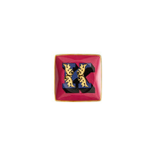 Versace Alphabet letter K porcelain square bowl by Rosenthal