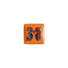 Versace Alphabet letter M porcelain square bowl by Rosenthal